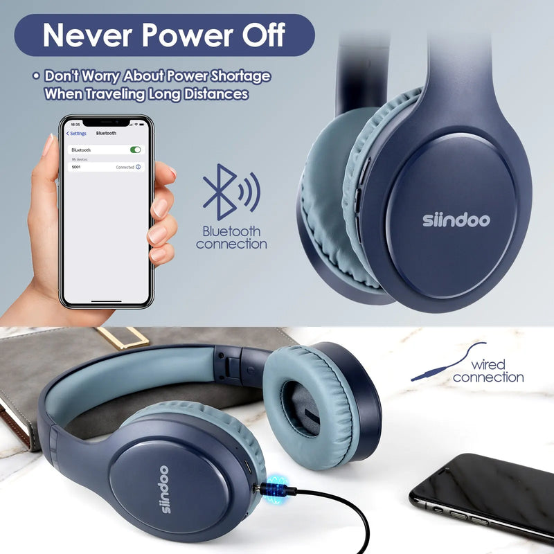 Siindoo JH-919 Wireless Bluetooth Headphones